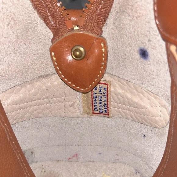 Dooney & Bourke Satchel cream & leather handbag - Picture 6 of 6